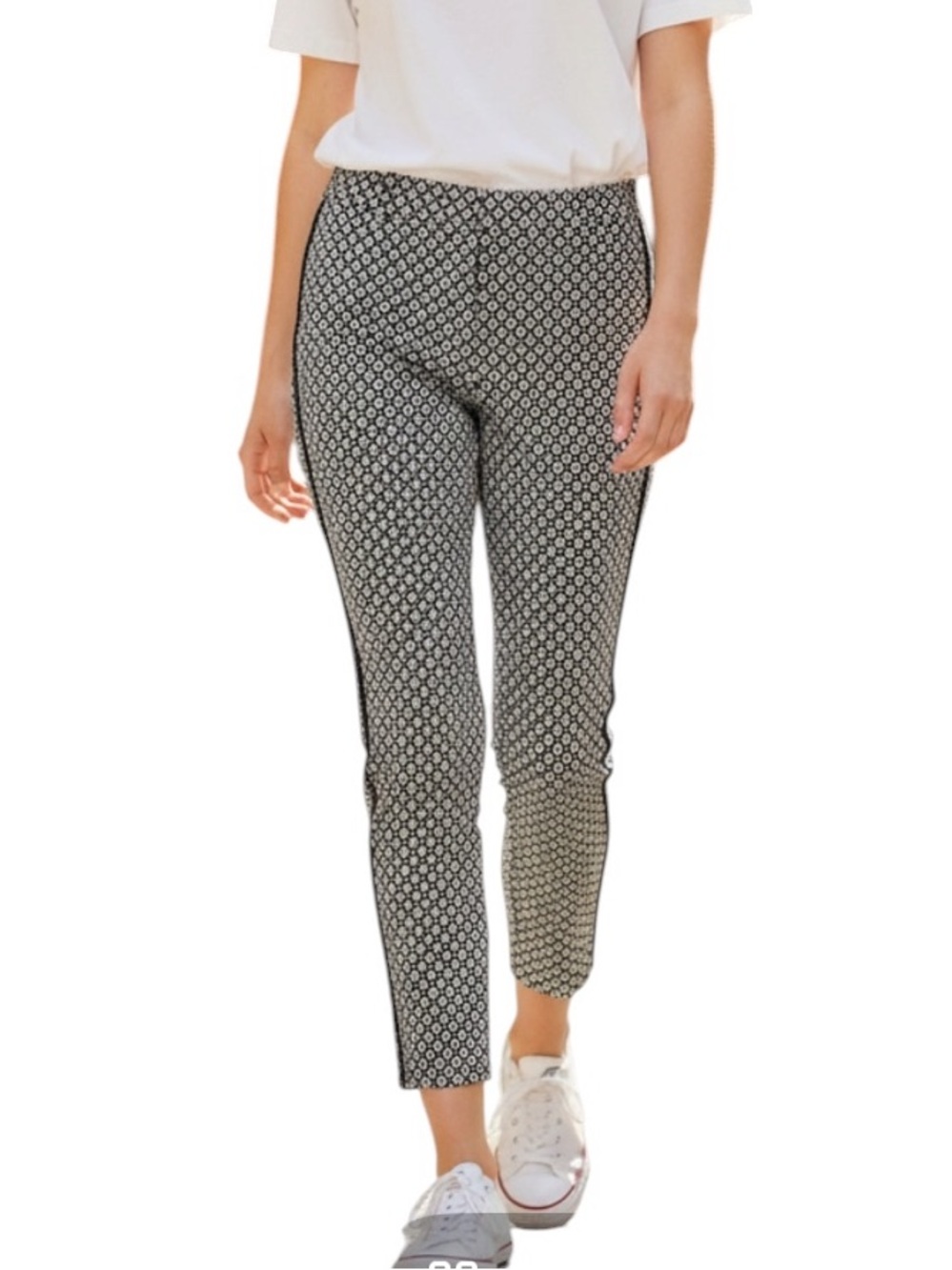 Free People Printed Cropped Pants